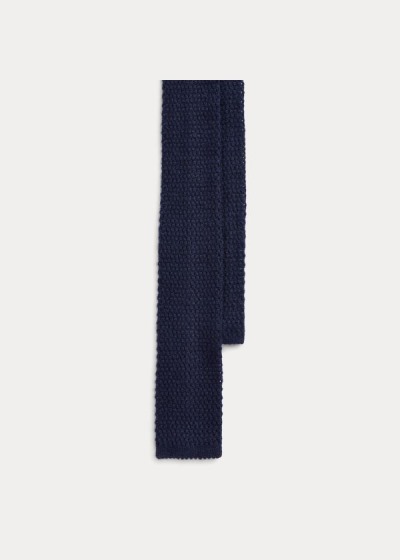 Corbatas Ralph Lauren Hombre Azul Marino - Knit Cashmere - JITLH3619